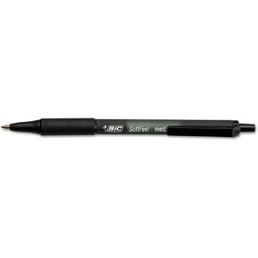 BIC Soft Feel Assorted Colors Retractable Ballpoint Pens, Medium Point (1.0mm), 36-Count Pack, Black and Blue Pens With Soft-Touch Comfort Grip, Perfect Color Pens For Note Taking