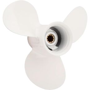 Jason Marine 9 7/8 x 11 1/4-F OEM Aluminum Outboard Moto Propeller fit Yamaha Engines 20-30hp, for Yamaha F25/20HP/25hp/30hp,Ref No. 664-45947-01-EL, 10 Spline Tooth, RH
