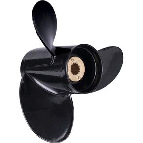 Made Aluminum Outboard Propeller for Mercury Engines 30-70HP, 13 Spline Tooth, RH