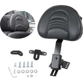 AUFER Adjustable Plug-in Driver Rider Backrest Kits Custom Made Compatible with for 1997-2023 Touring Road King Street Glide Road Glide Electra Glide,Black in Kuwait