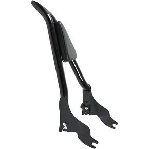 WFLNHB Motorcycle 22inch Sissy Bar Detachable Passenger Pointed Rear Backrest with Cushion Pad Replacement for Touring Road King Street Glide Electra Glide Road Glide 2009-2021