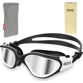 Aegend Polarized Swim Goggles, Swimming Goggles Anti-Glare Anti-Fog Adult