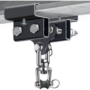 Dolibest Heavy Bag Mount, Punching Bag Hanger, I Beam Hanger, Heavy Bag Hanger for Punching Bag Accessories, Punching Bag Bracket, Beam Hanger with Swivel Hook, Ceiling Mount for Boxing Bag