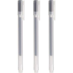 Muji Gel Ink Ball Point Pen, Black, 0.38mm, Pack of 3 (Japan Import)