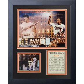 Legends Never Die Cal Ripken #2131 Framed Photo Collage, 11 by 14-Inch