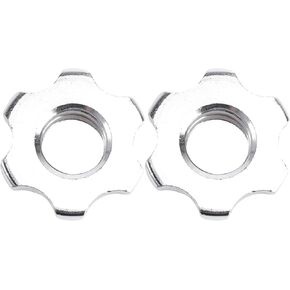 WINOMO 2 PCS Hex Nut Anti-Slip 25mm Standard Barbell Spin-Lock Collars Screw Clamps Dumbell Weight Lifting …