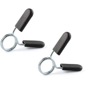E-outstanding Spring Collar Clip 2PCS Standard 1Inch/25mm Barbell Dumb Bell Lock Clamps Barbell Bar Clamp Dumbbell Lock Buckle