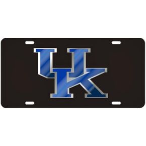 Craftique Kentucky Wildcats Black Laser Cut License Plate