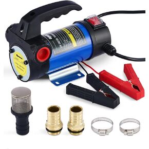 Orion Motor Tech Diesel Transfer Pump, 12 Volt Fuel Transfer Pump DC 10GPM Diesel Pump for Transferring Diesel, Kerosene, Machine, Transformer Oil, Electric Diesel Fuel Transfer Pump Kit