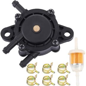 Replace Fuel Pump 691034 692313 Briggs 808492 597338 Kohler 17hp-27hp For Lawn Mower Tractor Golf Cart Engine and Kawasaki Cub Cadet Craftsman Starter Vacuum Fuel Pump (A Set)