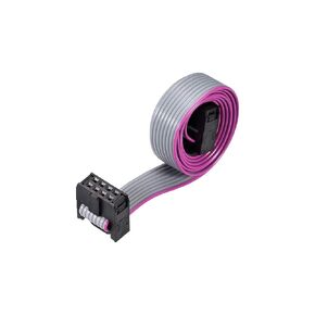 uxcell IDC Wire Flat Ribbon Cable FC/FC Connector A-Type 8Pins 2.54mm Pitch 50cm Length Gray