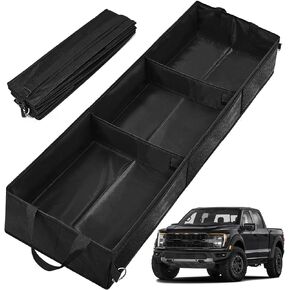 Hoyula Under Seat Storage Box Underseat Storage Tool Organizer Truck Under Seat Storage Boxes Fits F150 F250 F350 SuperCrew Cab & Crew Cab Chevrolet Chevrolet GMC Silverado (Black) in Kuwait