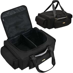 LEFOR·Z Under Seat Storage Bag Compatible for SuperCrew Cab,Truck Underseat Organizers and Storage with 4 Removable Divider and Anti-slip Bottom,Underseat Tool Box Fit for Crew Cab(Full Size Trucks)
