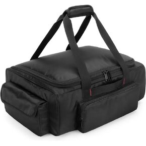 samdew Underseat Storage Bag Fit for SuperCrew Cab, Truck Under Seat Organizer with 1 Detachable Inner Divider & Anti-slip Bottom Fit for Crew Cab(Full Size Trucks), Black