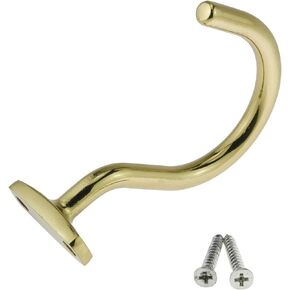 Snooker Billiard Table Solid Brass Board Cue Hook with 2PCS Mounting Screw