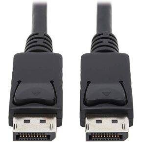 Tripp Lite DisplayPort Cable with Latches (M/M), DP to DP, 4K x 2K, 6-ft. (P580-006), Black, Monitor