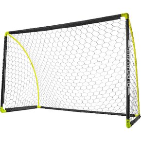 Franklin Sports Portable Soccer Goal - Kids Backyard Soccer Net - 6 x 4 Foot - All-Weather, Durable, Easy Storage - Blackhawk Goal