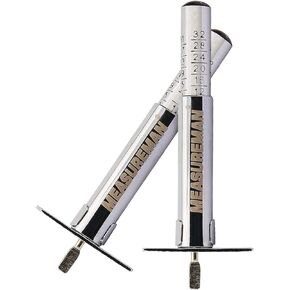 MEASUREMAN Solid Brass Body Tire Tread Depth Gauge, 0-32nd, Aluminum Slide