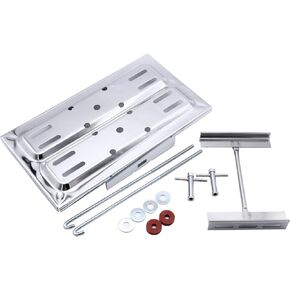 1 SET SHLPDFM Battery Tray Holder Stainless Steel Battery Tray Kit W/T Nut fasteners J hooks, hold down, washers Universal Fits for Street Hot Rod Race