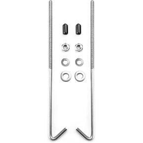 ARONOVA 18-8 Stainless Steel J Hook Battery Hold Down Bolts,10-Inch