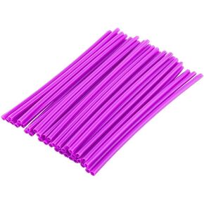 72Pcs Spoke Skins - Dirtbike Spokes Motocross Wheel Covers, Dirt Bikes - 10 Colors (Color : Purple) Se Bike Accessories Purple Spoke Skins 26 Inch