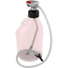 TERA PUMP [ AUTO-STOP ] Gas Cap Fuel Transfer Pump XL Intake Hose (Gasoline, Diesel, Kerosene) Universal Spout Replacement for Gas Cans and Containers