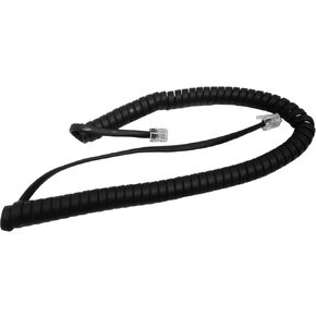 The VoIP Lounge Replacement 9 Foot Black Handset Receiver Cord for Polycom VVX Series IP Phone 101 150 201 250 300 301 310 311 350 400 401 410 411 450 500 501 600 601 1500