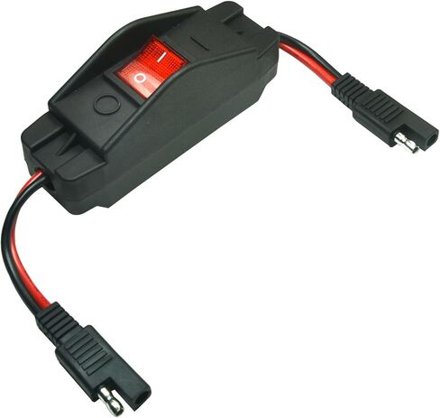 FILSHU 30A 12VDC SAE Converter Cable with ON/OFF Switch,10AWG 2Pin SAE to SAE Wire Harness Quick Connect/Disconnect SAE Connector with Dust Cap in Saudi Arabia