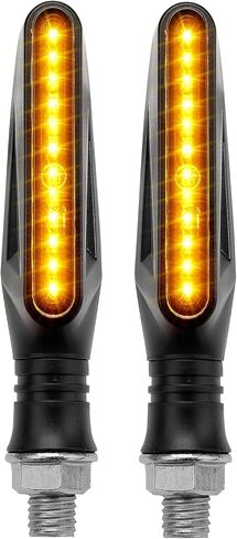 إشارات انعطاف الدراجة النارية من كيميموتو، 4 قطع مصابيح فرامل LED للدراجة النارية، أضواء نهارية كهرمانية 12 فولت للدراجات النارية، دراجة نارية ترابية in Kuwait