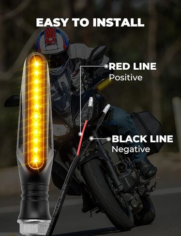 إشارات انعطاف الدراجة النارية من كيميموتو، 4 قطع مصابيح فرامل LED للدراجة النارية، أضواء نهارية كهرمانية 12 فولت للدراجات النارية، دراجة نارية ترابية in Kuwait