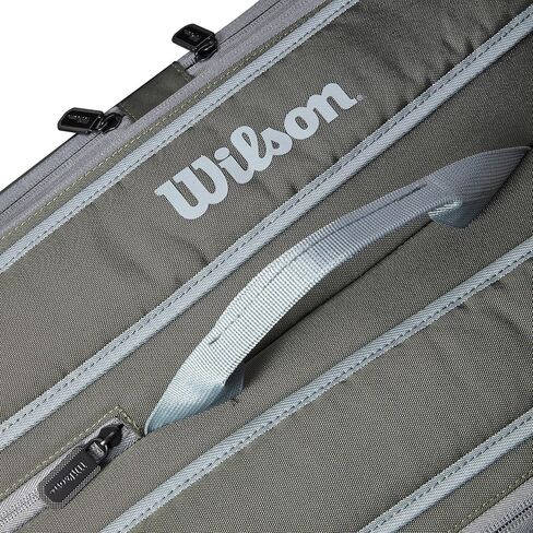 حقيبة مضرب التنس ويلسون تور - أخضر داكن ورمادي حجري in Kuwait