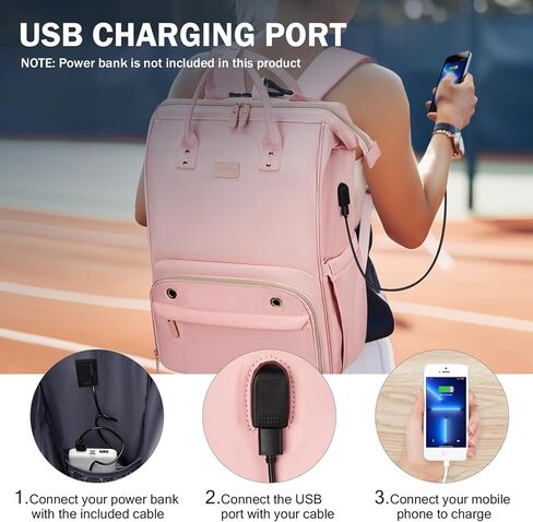 حقيبة تنس Ytonet حقيبة ظهر كبيرة جدًا للتنس للنساء، 2 مضارب وحقيبة كرة مخلل مع جيب معزول وحجرة أحذية لحمل كرة الريشة ومضارب الاسكواش والمجاديف والكرات الرياضية وإكسسوارات in Kuwait