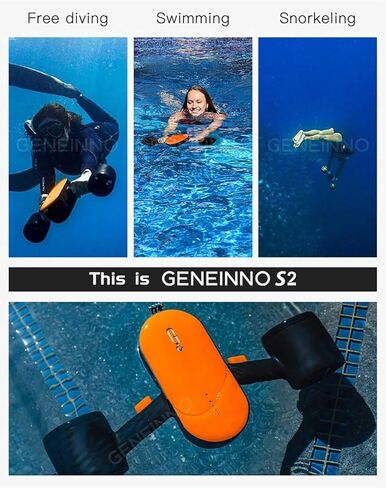 سكوتر GENEINNO S2 تحت الماء، محركات مزدوجة ودعم التطبيق الذكي، سكوتر البحر للسباحة والغوص والغطس للأطفال البالغين in Saudi Arabia