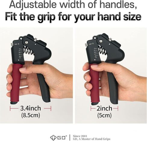 GD Grip Strength Trainer (مقوي قبضة اليد القابل للتعديل لتدريب الساعد) مقوي المعصم والساعد in Saudi Arabia