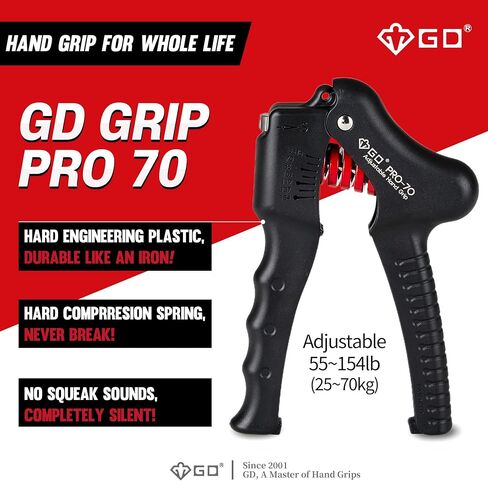 GD Grip Strength Trainer (مقوي قبضة اليد القابل للتعديل لتدريب الساعد) مقوي المعصم والساعد in Saudi Arabia
