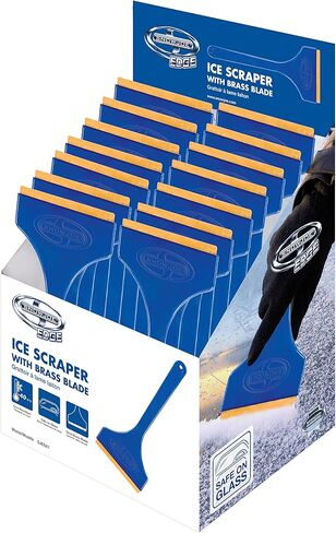 مكشطة ثلج بشفرة نحاسية من Snow Joe BDL-A0143-P2، مع مقبض كبير الحجم، غير قابلة للصدأ لإزالة الجليد بسرعة، للزجاج الأمامي للسيارات/الشاحنات in Kuwait