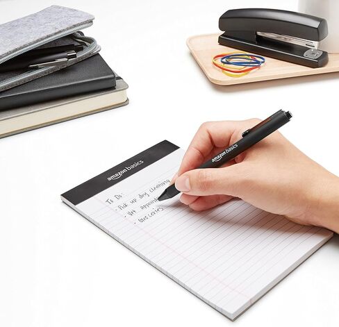 Amazon Basics Retractable Ballpoint Pen - Black, 1.2mm, 12-Pack in Kuwait