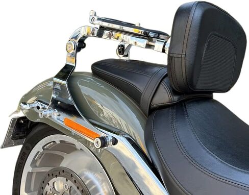 Adjustable Driver/Passenger Seat Backrest Component:Fixed Mounts (Fat Bob 18-22(Black)) in Saudi Arabia