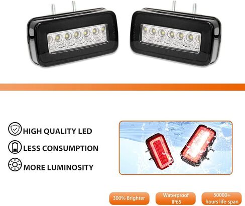 ADIIL 2x عدسات مدخنة 3 في 1 LED أضواء احتياطية عكسية مجموعة مصابيح الضباب المصد الخلفي لـ 1986-2018 Mercedes Benz W463 G-Class، G500 G550 G55 G63 AMG in Saudi Arabia
