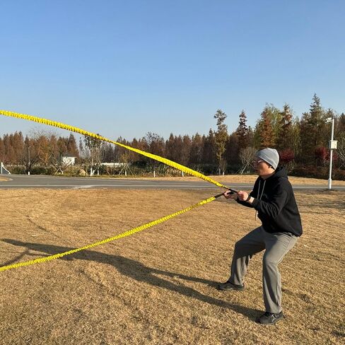 حبال المعركة المرنة ومدرب المقاومة، حبال التمرين لقوة التحمل، وتدريبات القلب والرشاقة، قابلة للتمديد حتى 30 قدمًا، 80 رطلاً in Kuwait