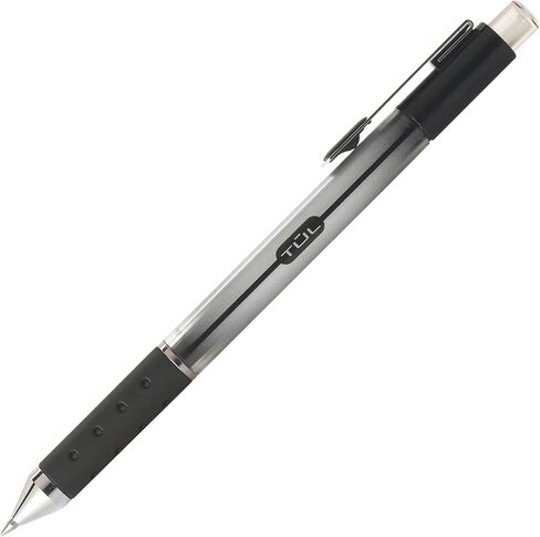 TUL Gel Pens, Retractable, Fine Point, 0.5 mm, Gray Barrel, Black Ink, Pack of 12 in Kuwait