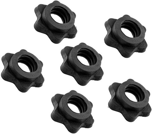 6 قطع من أطواق الفينيل سبينلوك لقضبان الحديد القياسية مقاس 1 بوصة رياضية مضادة للانزلاق وياقة قفل دوار ومشابك لولبية للدمبل لرفع الأثقال وتدريبات اللياقة البدنية in Kuwait