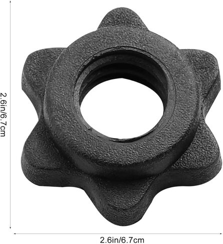 6 قطع من أطواق الفينيل سبينلوك لقضبان الحديد القياسية مقاس 1 بوصة رياضية مضادة للانزلاق وياقة قفل دوار ومشابك لولبية للدمبل لرفع الأثقال وتدريبات اللياقة البدنية in Kuwait