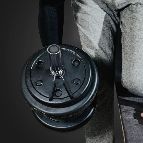 مشابك رفع الأثقال الأولمبية من ريت فيت، أطواق بمشبك زنبركي مقاس 5.08 سم مع مقبض بلاستيكي سهل - زوج من ملحقات رفع الأثقال لمشابك قفل المقبض والدمبل in Kuwait