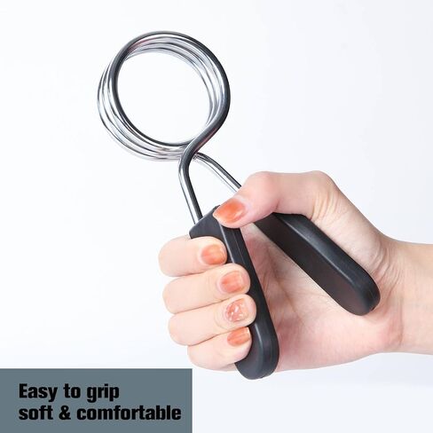 مشابك رفع الأثقال الأولمبية من ريت فيت، أطواق بمشبك زنبركي مقاس 5.08 سم مع مقبض بلاستيكي سهل - زوج من ملحقات رفع الأثقال لمشابك قفل المقبض والدمبل in Kuwait