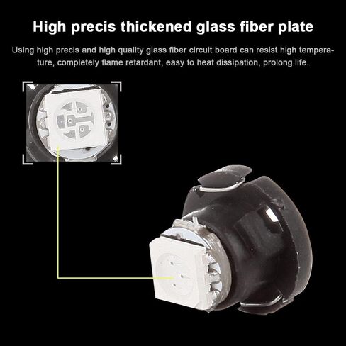 Cciyu T5 Neo Wedge Light 5050 SMD لوحة العدادات لوحة القيادة LED لمبة، 20 حزمة أزرق فائق in Kuwait
