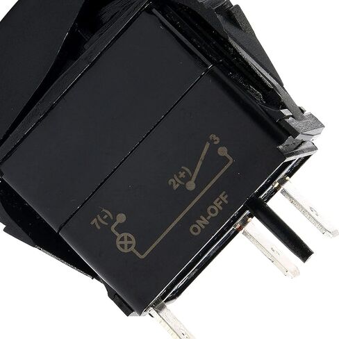 Amarine Made 12v 20 Amp مقاوم للماء LED تشغيل/إيقاف القارب البحري SPST 3P مفتاح هزاز مع ضوء (برتقالي) in Saudi Arabia