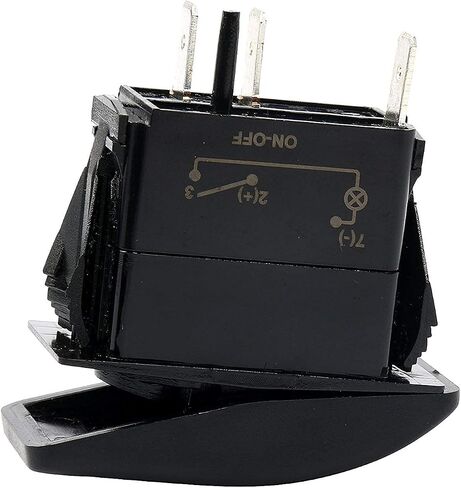 Amarine Made 12v 20 Amp مقاوم للماء LED تشغيل/إيقاف القارب البحري SPST 3P مفتاح هزاز مع ضوء (برتقالي) in Saudi Arabia