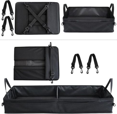 Under Seat Storage Truck Tool Box Organizer for Truck Underseat Storage 2015-2023 Ford F150 F250 F350 Dhevy Dilverado Upgraded Black Organizer Accessories (Black) in Kuwait