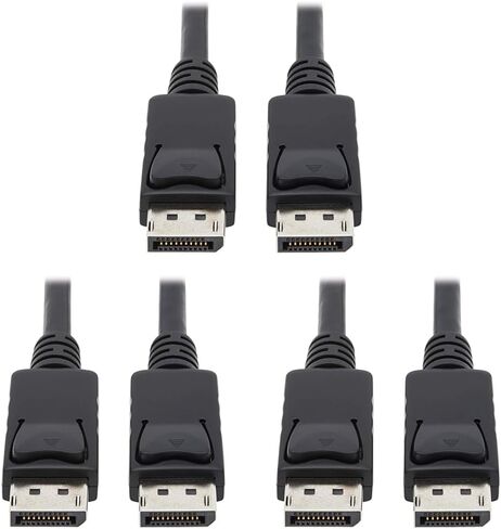 Tripp Lite 4K DisplayPort Cable with Latches, Male-to-Male, DP to DP, 4K @ 30Hz and 2K @ 60Hz, 25 Feet / 7.62 Meters, Lifetime Warranty (P580-025) in Kuwait